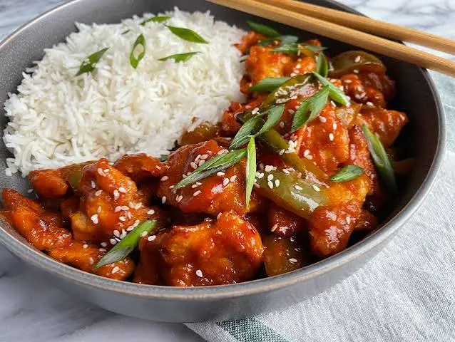 Chicken Manchurian Rice